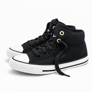 CONVERSE CHUCK TAYLOR CANVAS BLACK & GRAY CASUAL CLASSIC HIGH TOPS SIZE 2